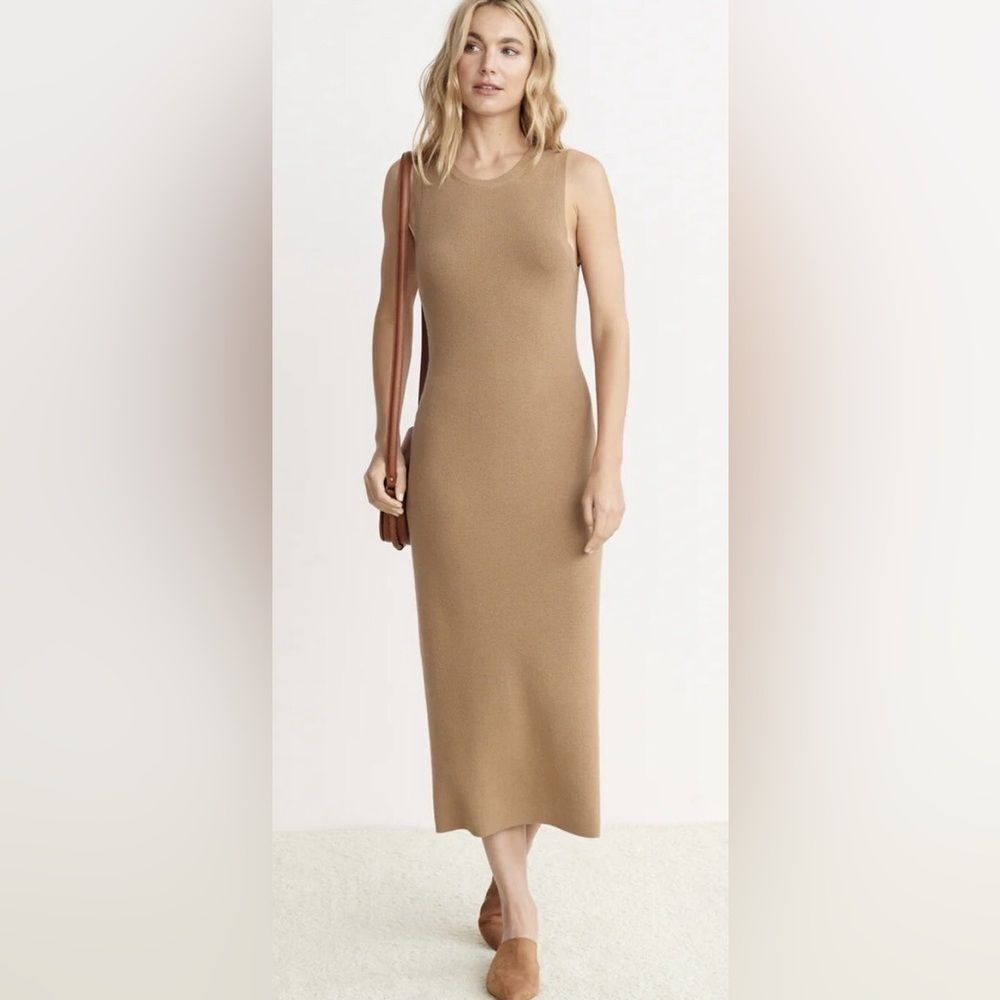 JENNI KAYNE Sleeveless Cotton & Cashmere Blend Sweater Dress Large NWOT